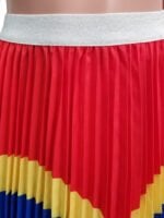 Wholesale Fashion Print Pleated Skirt