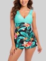 Fashion Print Tankini Swimsuit Set