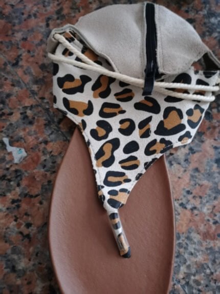 Fashion Print Thong Sandals