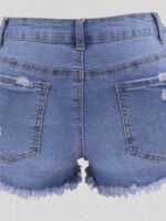 Wholesale Fashion Street Ripped Denim Shorts