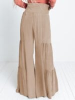 Fashion Tie Elastic Waist Loose Pants