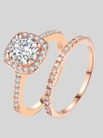 Wholesale Fashion Zircon Gold Plated Ring