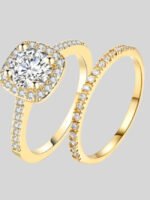 Wholesale Fashion Zircon Gold Plated Ring