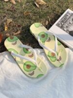 Fashion cute fruit print sandals