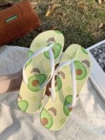 Fashion cute fruit print sandals