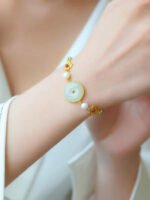 Fashion imitation hetian jade bracelet