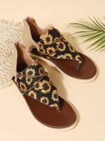 Wholesale Fashion print thong sandals