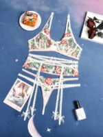 Wholesale Floral Embroidered Lace Erotic Lingerie