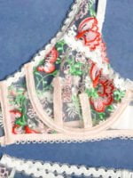 Wholesale Floral Embroidered Lace Erotic Lingerie