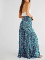 Wholesale Floral print loose wide-leg pants