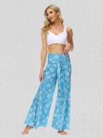 Wholesale Floral print loose wide-leg pants