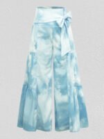 Wholesale Floral print loose wide-leg pants