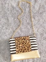 Flower Print Flap Chain Bag