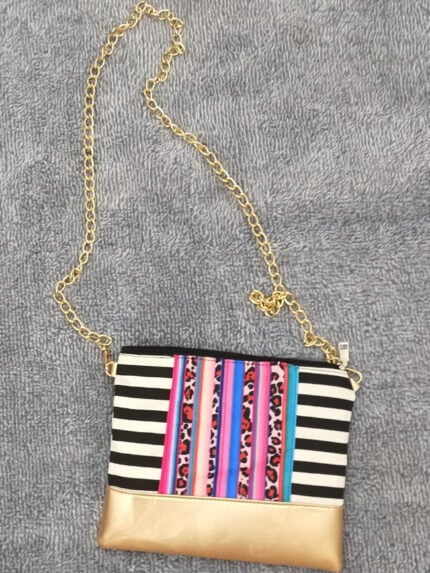 Flower Print Flap Chain Bag