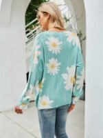 Flower Pullover Long-sleeved Sweater