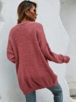 Fluffy Knit Cardigan Sweater