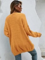 Fluffy Knit Cardigan Sweater