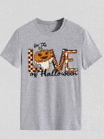 For The Love Of Halloween Printed T-shirt