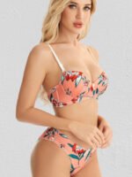 Fresh Floral Print Lingerie Set