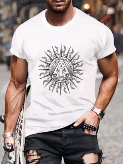 Fun Sun Print Short Sleeve T-Shirt