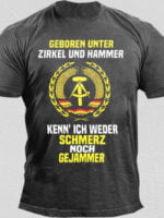 Wholesale GEBOREN UNTER Letter Print T-Shirt