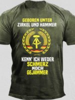 Wholesale GEBOREN UNTER Letter Print T-Shirt