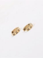 Golden star stud earrings