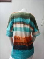 Wholesale Gradient Contrast Short Sleeve T-Shirt