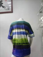 Wholesale Gradient Contrast Short Sleeve T-Shirt