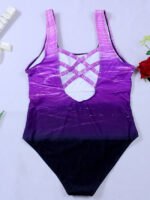 Wholesale Gradient halter one-piece swimsuit