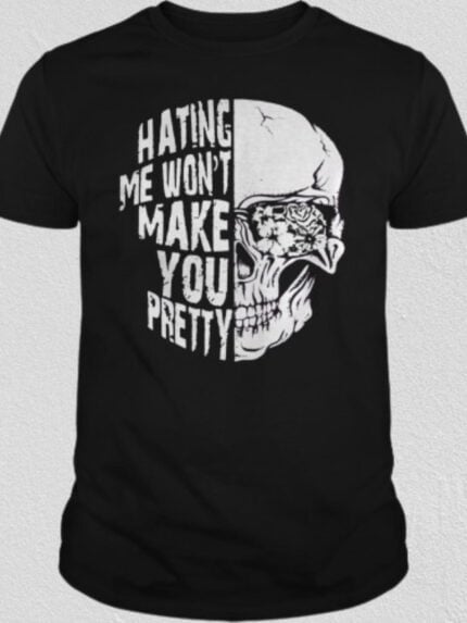 HATING ME Print Short Sleeve T-Shirt