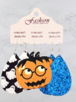 Halloween Pumpkin Alien Drop Earring