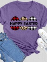 Wholesale Easter Print Short Sleeve T-Shirt