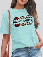 Wholesale Easter Print Short Sleeve T-Shirt