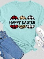 Wholesale Easter Print Short Sleeve T-Shirt