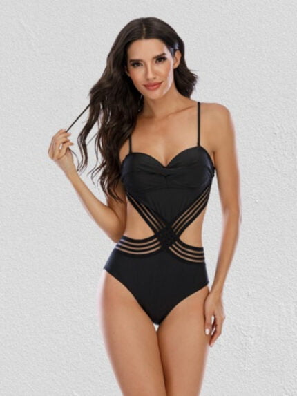 Wholesale Heart Cutout Sexy One Piece Swimsuit