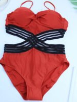 Wholesale Heart Cutout Sexy One Piece Swimsuit