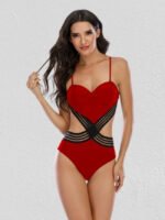 Wholesale Heart Cutout Sexy One Piece Swimsuit