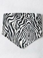 Wholesale Irregular Zebra Print Top