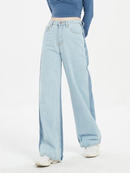 High Waisted Straight Leg Jeans