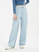 High Waisted Straight Leg Jeans