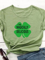 I'm Magically Delicious clover print T-shirt