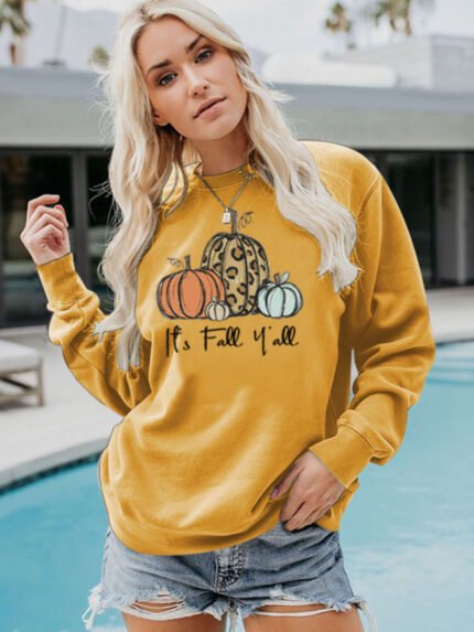 Its Fall Printed Long Sleeve Top