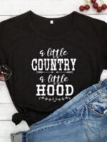 LITTLE COUNTRY Print Short Sleeve T-Shirt