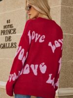 LOVE Lettering Crew Neck Sweater