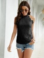 Wholesale Lace Hollow Halter Sweet Vest