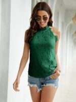 Wholesale Lace Hollow Halter Sweet Vest