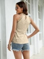 Wholesale Lace Hollow Halter Sweet Vest