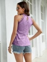 Wholesale Lace Hollow Halter Sweet Vest