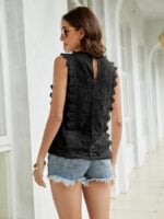 Wholesale Lace V-Neck Sleeveless Tank Top